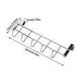 thumbnail image 3 of 1 Pack Kitchen Storage Rack - Silver Cupboard Hanging Hook Organizer for Pots, Pans, and Sundries - No Drill Over Door or Cabinet Hanger, 3 of 9