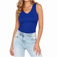 thumbnail image 3 of Smsaxvxz Womens Pullover Sports Tank Tops Summer Fashion Solid V Neck Sleeveless Casual Slim Fit Shirts 2026 Summer Clothes, 3 of 6