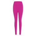 thumbnail image 5 of Hifoo Women Solid Color Seamless Knit Gym Pants High Waist Belly Tight Gym Pants Stretch Yoga Pants Leggings Athleisure Wear, 5 of 6