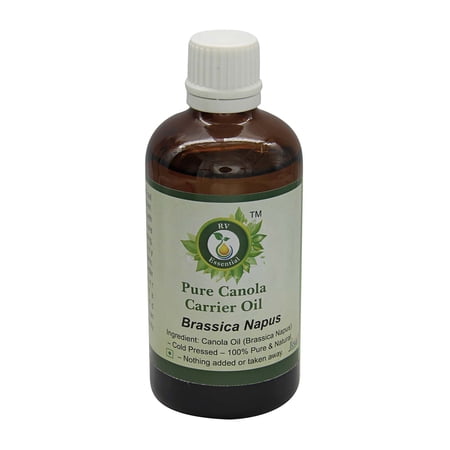 Canola Oil Brassica Napus Pure Natural For Hair Unrefined For Cooking For Body For Eyelashes Pure Canola Oil Cold Pressed Canola Oil 15ml 0.507oz By R V Essential