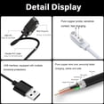 thumbnail image 3 of xzyuan 2 Pin Chargers for IP68/IP67 Smart Watch Charger, 2-Pack [Model A + Model B, One fit] 2.8mm Magnetic USB Charging Cable for IP67/IP68 Waterproof Smart Watch/Fitness Tracker, 3 of 7