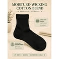 thumbnail image 4 of Comfello Circulatory Diabetic Ankle Socks for Men & Women – 3-Pack – Non-Binding, Extra Wide Moisture Wicking Cotton Socks, 4 of 7
