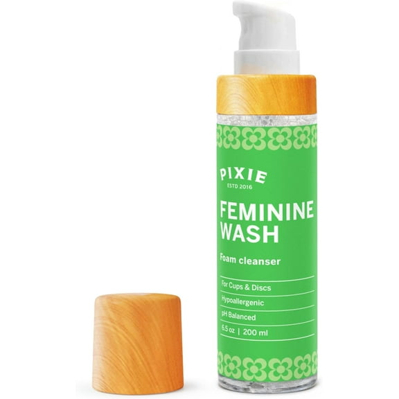 Menstrual Cup Wash - Foaming Cleaner - Organic and Natural Ingredients - More Wash in Bottle Than Any Other Brand - Healthy and Safest Way to Sterilize Your Period Cup