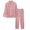 Pink, variant on Jacenvly Nightgowns for Women Clearance Casual Fashion Christmas Pajamas for Women Button Long Sleeve Tops Loose Printing Pants Home Clothing Pajamas Set Pink