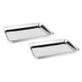 thumbnail image 3 of Bandeja para hornear, bandejas para , sartenes rectangulares de Metal fáciles de limpiar, bandeja para horno, bandeja para hornear para 265 cm x 155 cm x 12 cm, 3 of 8