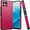 Fuchsia Pink, variant on Designed for T-Mobile Revvl 7 5G Ultra Slim Fit Tough Strong Protection Shock Absorption Hybrid Dual Layer Hard PC + TPU Rubber Armor Phone Case Cover [Red]