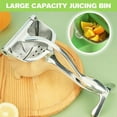 GGdda Stainless Steel Juicer Fruit Juice Squeezer Manual Stainless Steel Juicer Hand Juicer