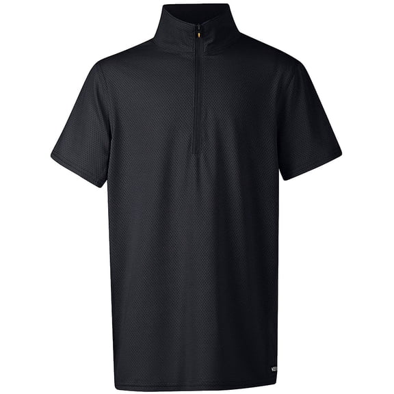 KERRITS Kids' Ice Fil Lite Short Sleeve Riding Shirt, Color: Black, Size: XS