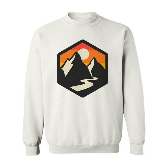 Abstract Mountains Sweatshirt Men -Image by Shutterstock, Male Medium