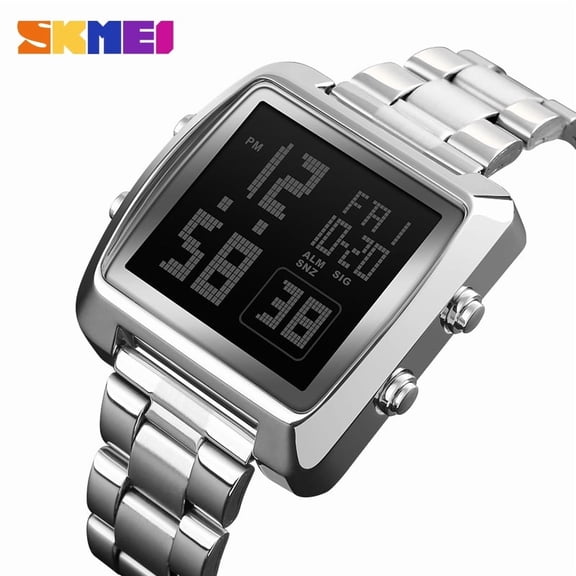 Full Steel Mens Watches Top Brand Luxury Military Sports Watches Clock Waterproof LED Digital Watch Men Relogio Masculino