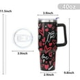 thumbnail image 6 of Valentines Tumbler 40 oz with Handle & Straw - Stainless Steel Insulated Cup, Leak Proof Lid Reusable, Valentine''s Gifts for Her, 6 of 6