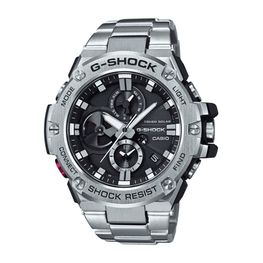 men's casio g-shock g-steel black carbon and resin bluetooth watch ...
