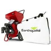 Earthquake Chipper Shredder K33, 33964 Heavy Duty 301cc, 4 Cycle Viper Engine, 5-Year Warranty, Dock-And-Lock Debris Bag, 3" Max Wood Diameter Capacity, Red