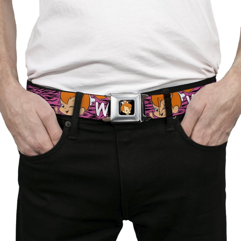 The Flintstones Belt, Seatbelt Buckle Belt, Pebbles Face  display picture 1