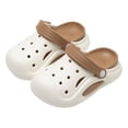 thumbnail image 3 of Krdevn Kids' Solid Color Clogs Lightweight Breathable Hollow Out Non-Slip Summer Beach Slip-On Casual Sandals,Sizes 4-5 Years, 3 of 4