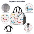 thumbnail image 4 of Dachshund Sweater and Heart Insulated Leakproof Lunch Box for Work, Lunch Bag for Women Men, Loncheras Para Mujer for Beach Travel Picnic Camping, 4 of 6