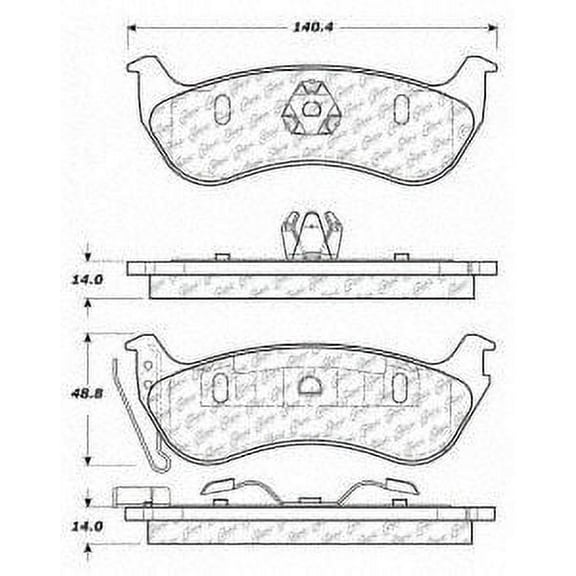 Centric Parts - Ceramic Pads