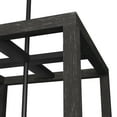 thumbnail image 4 of Hunter - Squire Manor 4-light Matte Black, Medium Size Pendant Light, Dimmable, Modern Style, Rectangle Shaped, for Bedrooms, Dining, Living Rooms - 19086, 4 of 9