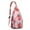 Strawberry (88)-new_13, variant on Sling Backpack Crossbody Shoulder Backpack Gym Sports Travel Hiking Daypack Chest Bag Small Backpack for Travelers Office Workers Strawberry