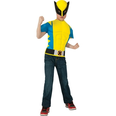 Wolverine Shirt Boys Child Halloween Costume, One Size,