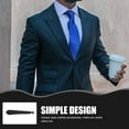 thumbnail image 4 of 2 corbatas con clip para hombre, de color liso, para el cuello, para funerales, fiestas y funerales., 4 of 8