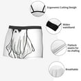 thumbnail image 3 of Honeii Cute Ghost Simple Drawing Print Mens Boxer Briefs Breathable,Boxer Brief for Men, Moisture-Wicking Underwear-Medium, 3 of 5
