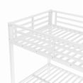 thumbnail image 6 of Bellemave Twin XL over Twin XL Bunk Bed with Under-Bed Storgae, Heavy Duty Bunk Bed with Built-in Ladder & Safety Guardrail, Twin XL Bunk Beds for Teens,Adults, White, 6 of 10