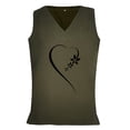 thumbnail image 4 of DailyTrove Women's "Love" Heart Graphic Sleeveless Tank - Casual V-Neck Top, Sweet for Dates & Gatherings, 4 of 4