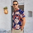 thumbnail image 7 of HAOMEILI Men's Hawaiian Shirt Short Sleeve Floral Button Down Shirts Tropical Holiday Beach Shirts, 7 of 7