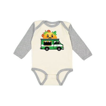 

Inktastic Taco Lover Food Truck Gift Baby Boy or Baby Girl Long Sleeve Bodysuit