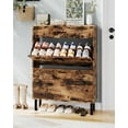 thumbnail image 1 of QinaQin Double-Door Shoe Cabinet with Three Drawers, Freestanding Mdf Shoe Rack, Suitable for Entryways, Hallways, and Bedrooms, a Space-Saving Modern Shoe Rack, 1 of 5