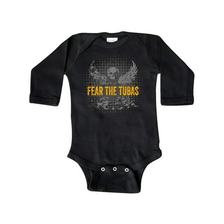 

Inktastic Tuba Player Fear the Tubas Gift Baby Boy Long Sleeve Bodysuit