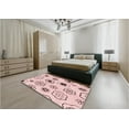 thumbnail image 5 of Ahgly Company Machine Washable Indoor Rectangle Transitional Pink Bubble Gum Pink Area Rugs, 2' x 3', 5 of 7