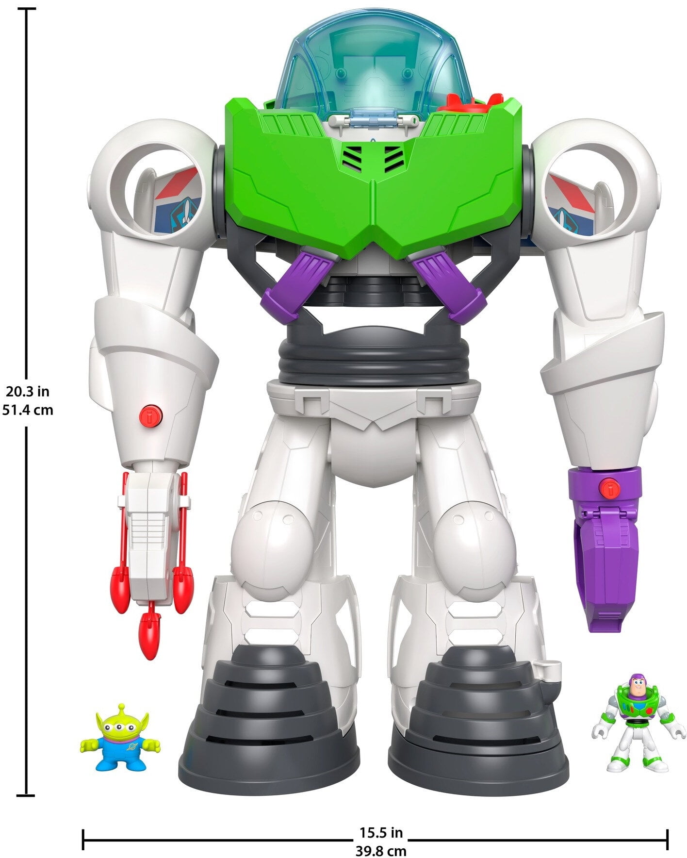 Fisher-Price Imaginext Disney Toy Story Buzz Lightyear Robot Jeu avec Buzz... 