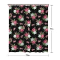 thumbnail image 5 of Pioneer Flower Floral Print Pattern Shower Curtain 72"x84", Bathroom Decorative Shower Curtain Set with 12 Hooks, Waterproof Washable, 5 of 6