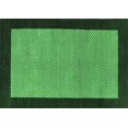 thumbnail image 1 of Ahgly Company Machine Washable Indoor Rectangle Abstract Emerald Green Contemporary Area Rugs, 6' x 9', 1 of 4
