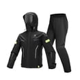 thumbnail image 4 of Conjunto de impermeable para motocicleta para hombre, grueso, extragrande, con protección contra tormentas, para montar en moto, conjunto de pantalones de lluvia con una sola pieza dividida y cuerpo, 4 of 5