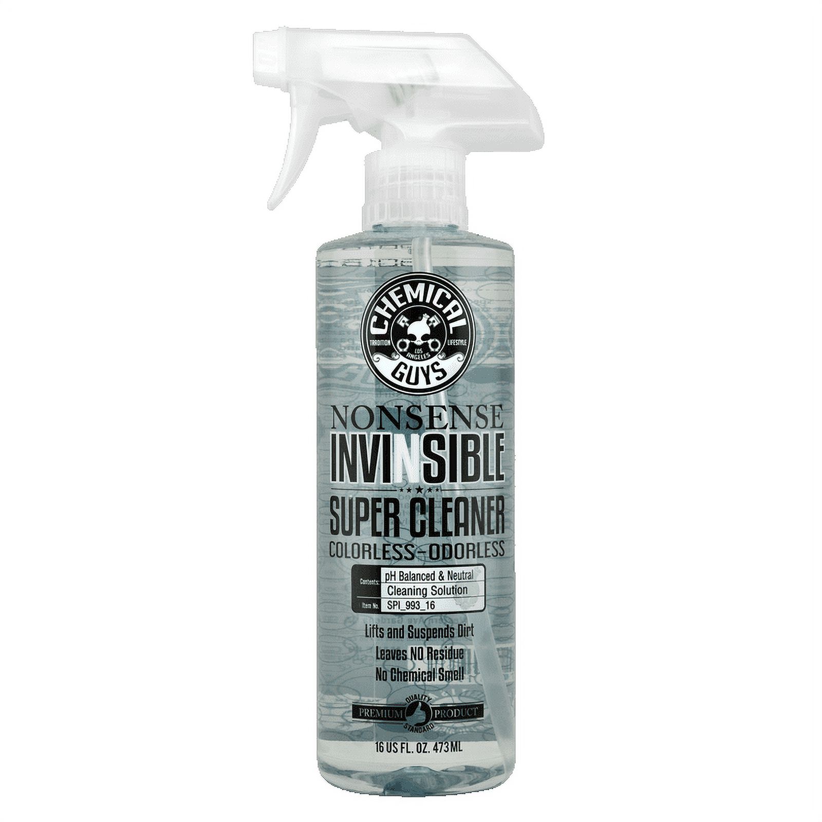Chemical Guys Nonsense Invincible Super Cleaner, Colorless Odorless All-Surface Auto Interior-Exterior Cleaner, 16oz