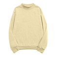 thumbnail image 4 of Sweaters For Women Casual Fleece Turtleneck Reverse Seam Fuzzy Crop Pullover Sweatshirt L Womens Sweaters, 4 of 7