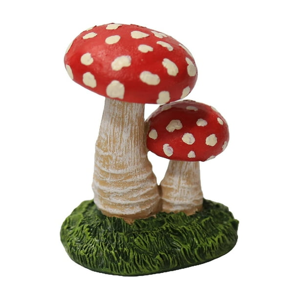 Figura de acción impermeable, creativa y colorida, una bonita estatua en miniatura para exteriores. 2 cabezas