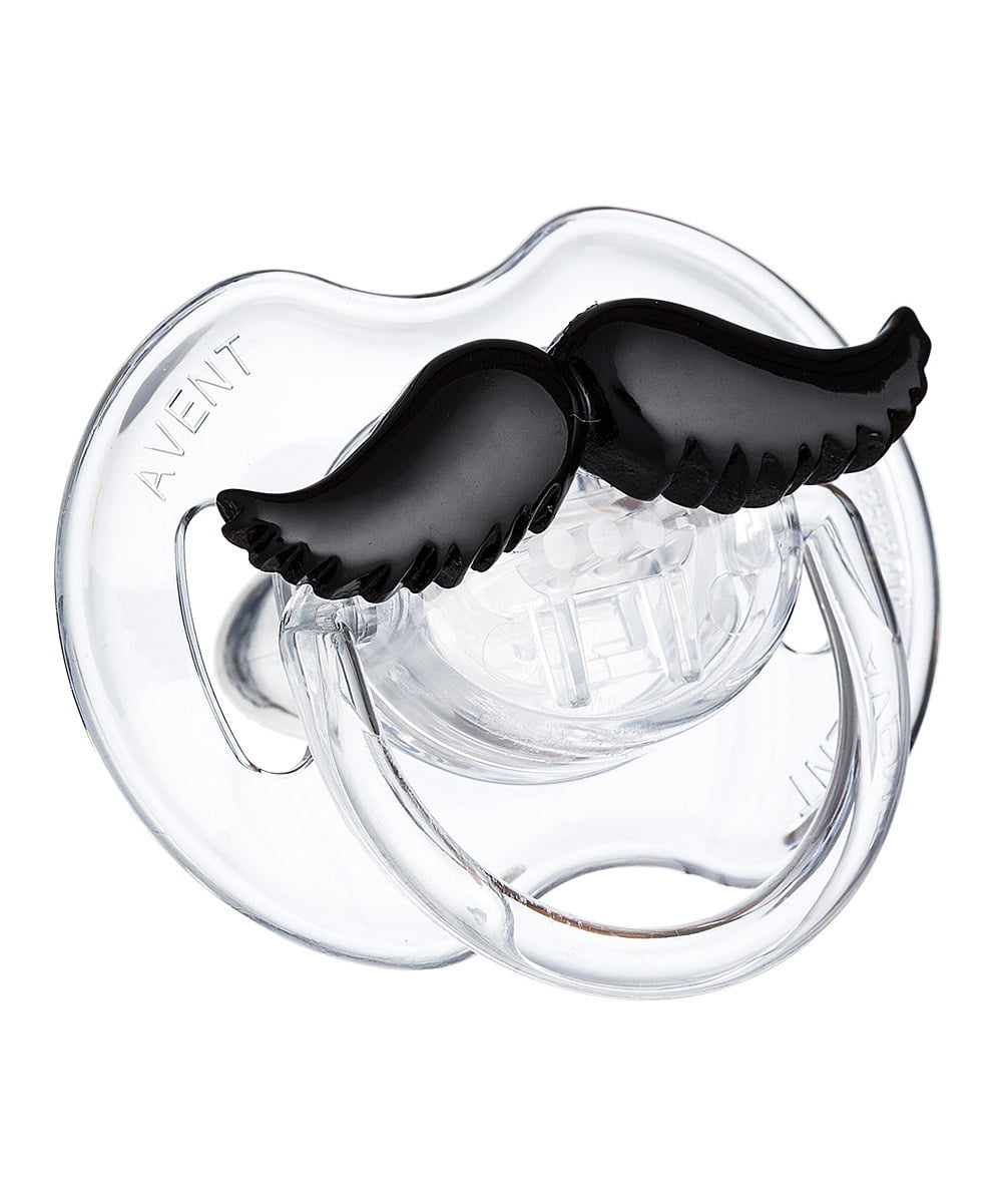 mustache pacifier