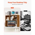 thumbnail image 2 of VEVOR Desktop Bookshelf Wood Desktop Storage Organizer 1-Tier for Office & Home, 2 of 9