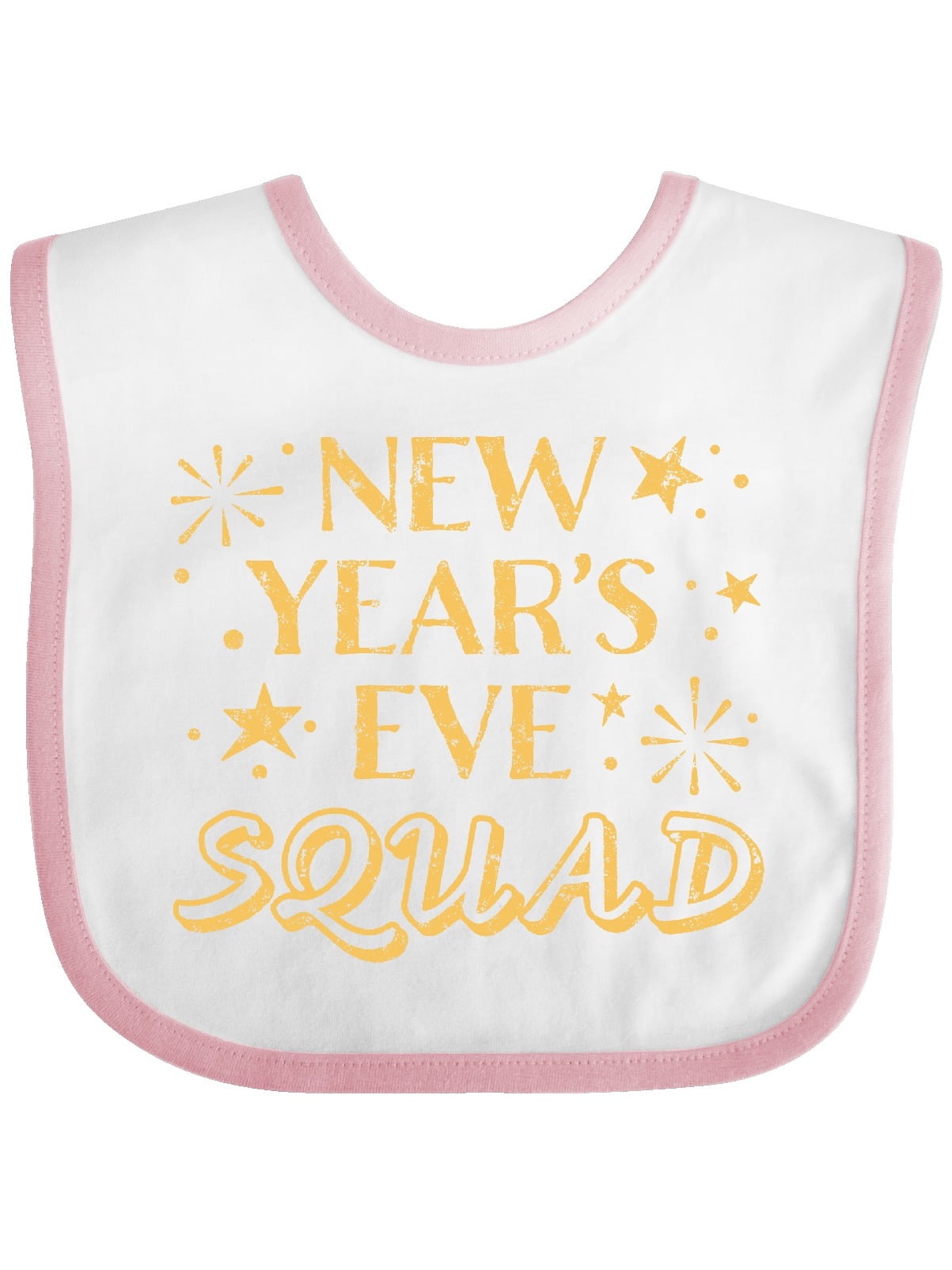 gold baby bib