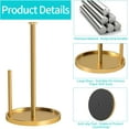 thumbnail image 4 of Countertop paper towel holder, vertical roll holder with non-slip weighted base, stainless steel freestanding kitchen paper towel holder, 4 of 8