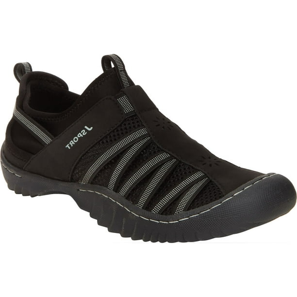 Women's Jambu JBU Sport Arabella Trail Shoe Black/Light Grey Microbuck