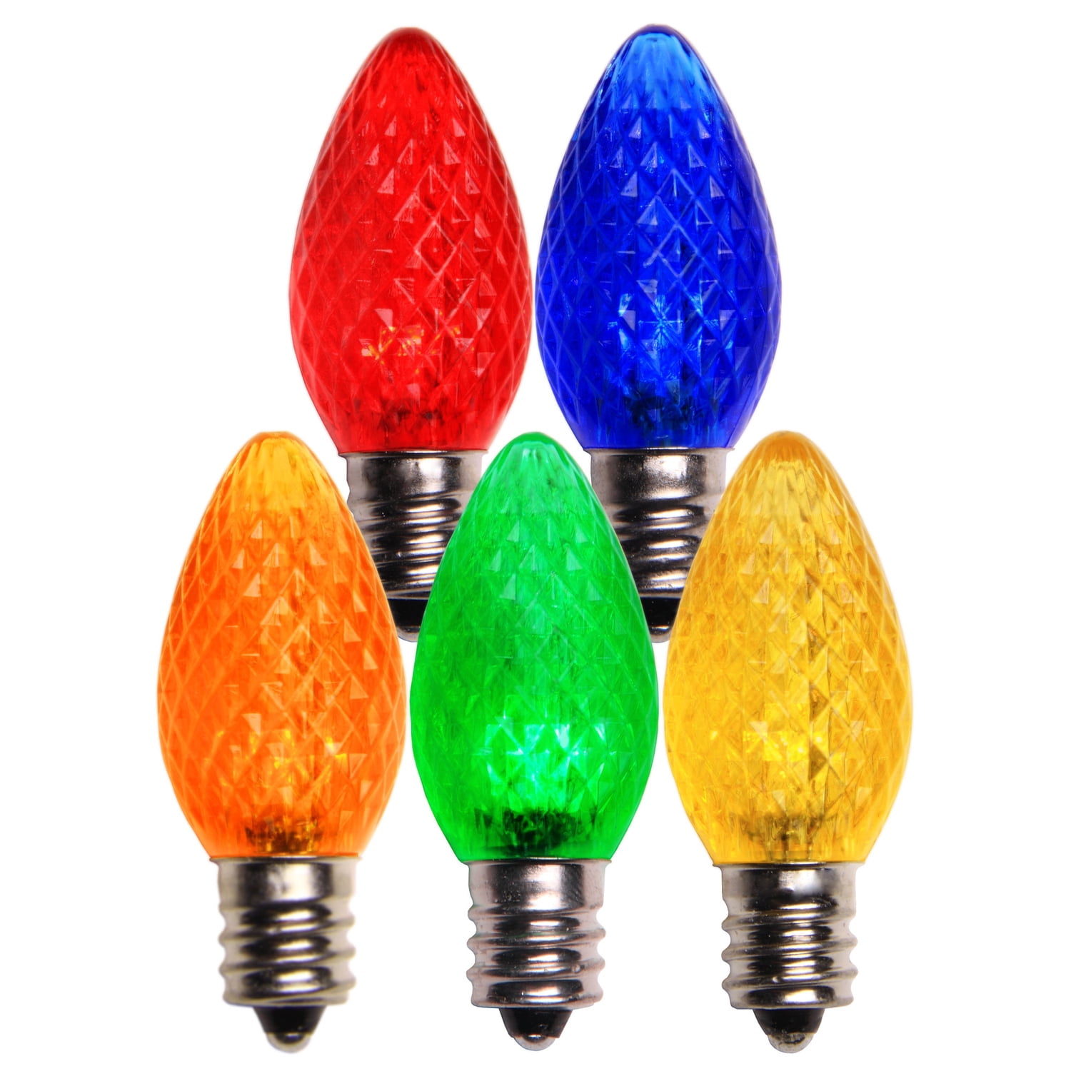 Holiday Lighting Outlet LED Faceted C7 Multi Replacement Christmas holiday-lighting-outlet-led-faceted-c7-multi-replacement-christmas