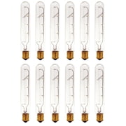 (case of 12 bulbs) GE 14676 Tubular Appliance Bulb 25 watt 220 Lumens, T6.5 Double Contact Bayonet Base 5-9/16 In. Clear
