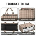 thumbnail image 4 of Large Capacity Tote Bag,Beige Brown and Red Checkered Pattern Handbag Fashion Luxury Tote Bag,15.7"x13"x 5.1" Inches,Laptop Compatible, 4 of 6