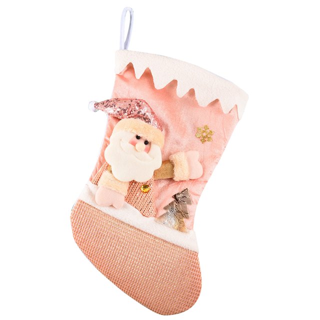 Christmas Stocking 3D Festive Decorative Cute Xmas Hanging Sock Holiday Stocking