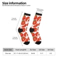 thumbnail image 2 of Hirioo Tomatoes Pattern Adult Middle Tube Socks Breathable Sock Non-Pilling,Contrasting Color Design, 2 of 6